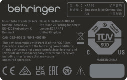Портативная акустическая система Behringer HPA40