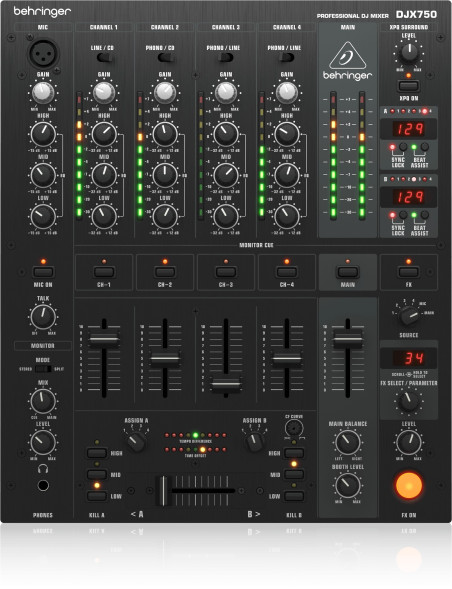 DJ-микшер Behringer PRO MIXER DJX750
