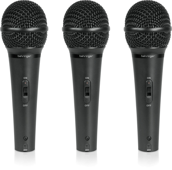 Комплект динамических микрофонов Behringer XM1800S (3 шт.)