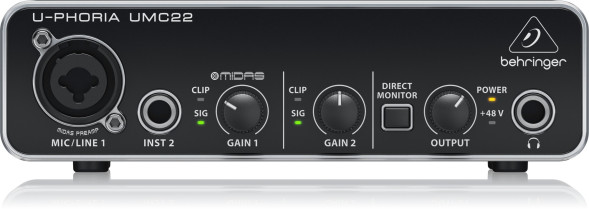 Аудиоинтерфейс Behringer UMC22