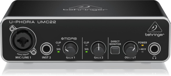 Аудиоинтерфейс Behringer UMC22
