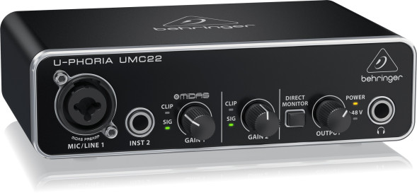 Аудиоинтерфейс Behringer UMC22