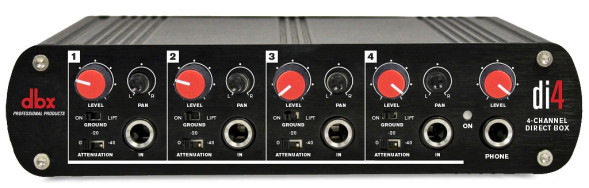 Активный четырёхканальный директ-бокс dbx DI4