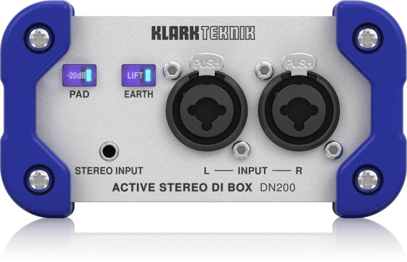 Двухканальный активный директ-бокс Klark Teknik DN200 V2