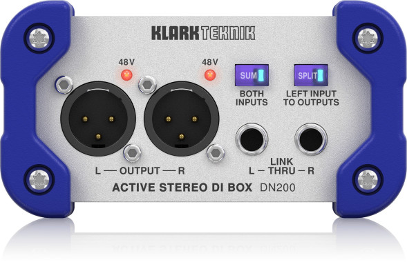 Двухканальный активный директ-бокс Klark Teknik DN200 V2