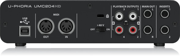 Аудиоинтерфейс Behringer U-PHORIA UMC204HD