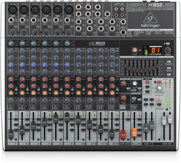 Аналоговый микшерный пульт Behringer XENYX X1832USB