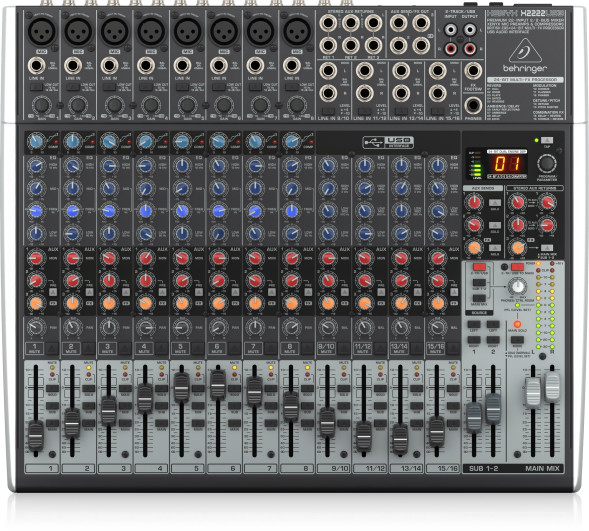 Аналоговый микшерный пульт Behringer XENYX X2222USB