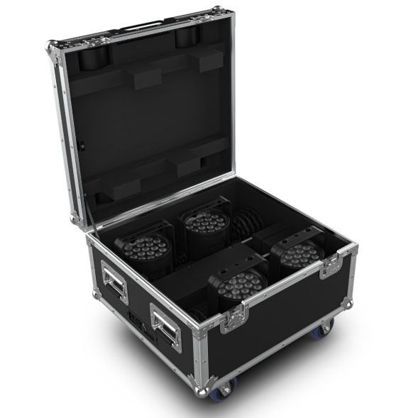 Аккумуляторный прожектор Chauvet WELL Pod 3 (комплект 4 шт. в кейсе-зарядке)