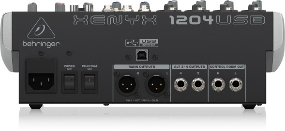 Аналоговый микшерный пульт Behringer XENYX 1204USB
