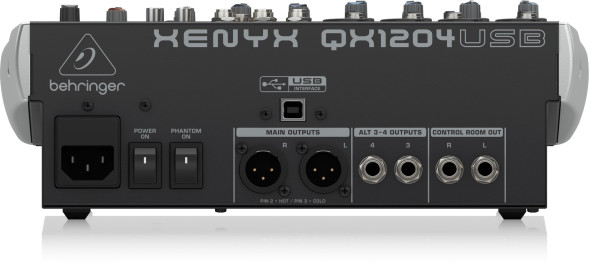 Аналоговый микшерный пульт Behringer XENYX QX1204USB