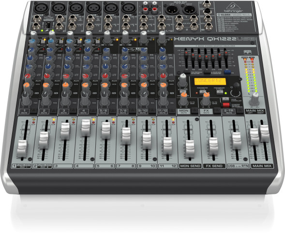 Аналоговый микшерный пульт Behringer XENYX QX1222USB