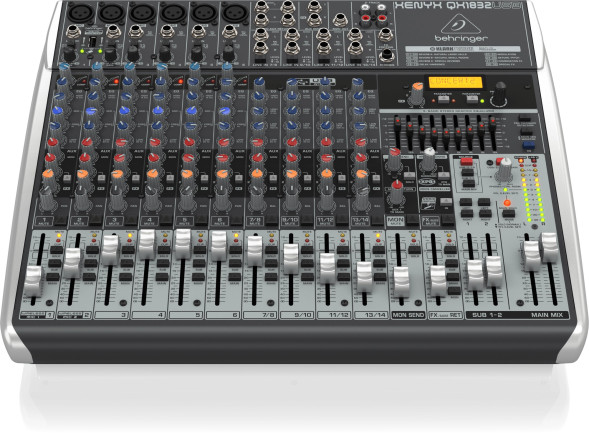Аналоговый микшерный пульт Behringer XENYX QX1832USB