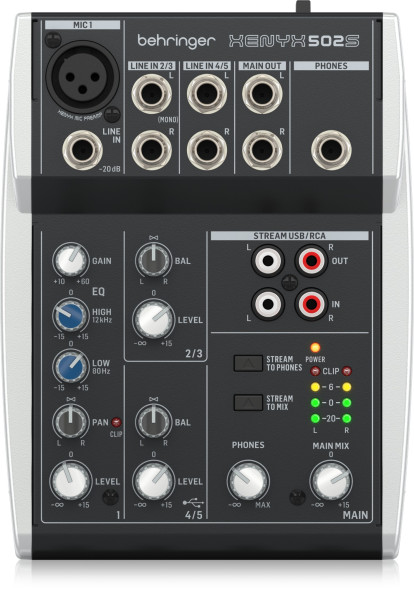Аналоговый микшерный пульт Behringer XENYX 502S