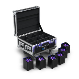 Аккумуляторные прожекторы Chauvet Freedom Flex H9 IP X6 (комплект 6 шт. в кейсе-зарядке)